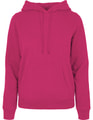 Dames Hoodie Basic Build Your Brand BB007 Hibiskus Pink